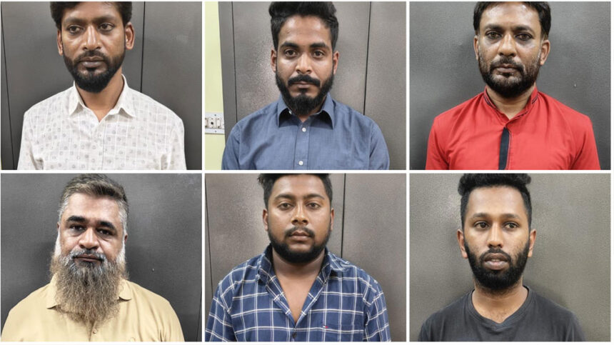 6 Arrested