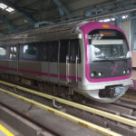 A child who jumped onto the metro track