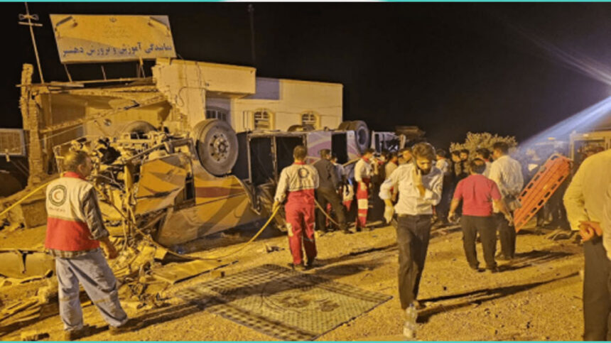 At least 35 Pakistanis killed, 15 injured in bus crash in Iran