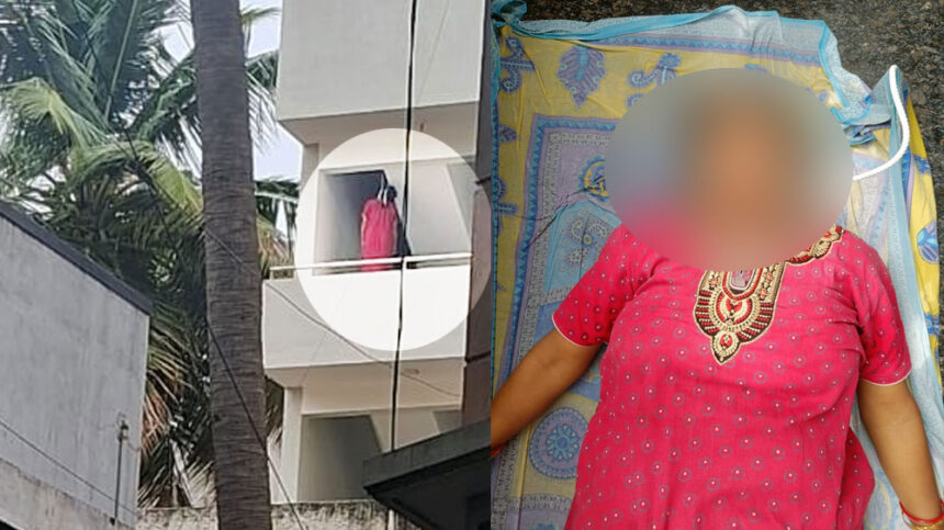 woman committed suicide by hanging herself in Bangalore