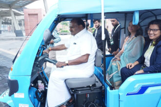 GREEN PLATE EV RALLY at Bharat Mandapam