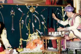 Ayudha pooja held at Mysuru palace