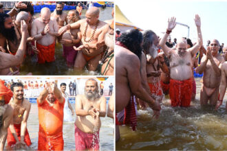 Maha Kumbh: Amit Shah takes holy dip in Sangam, joins Yogi Adityanath for aarti