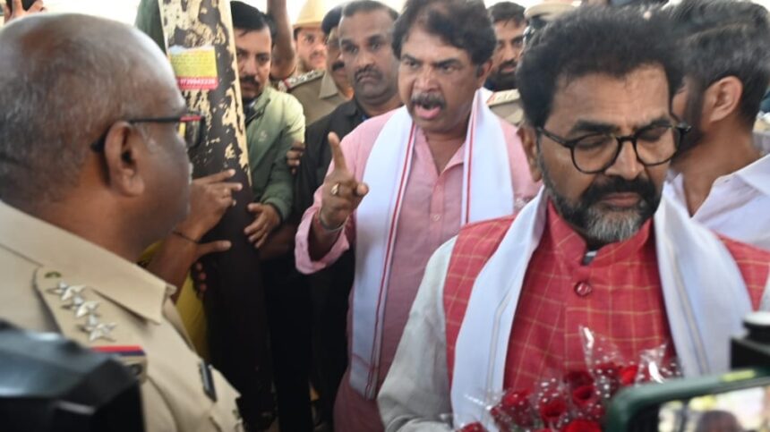 R. Ashok warns police who obstructed protest