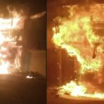 Three shops gutted in fire in early morning