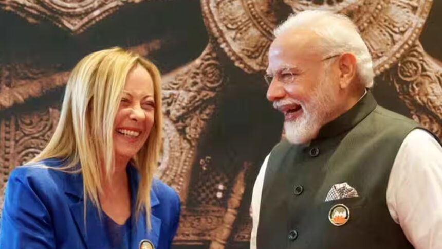 Modi And Meloni Modi And Meloni Modi And Meloni