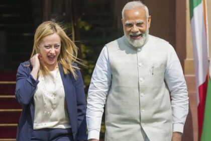 Modi Meloni Modi Meloni Modi Meloni