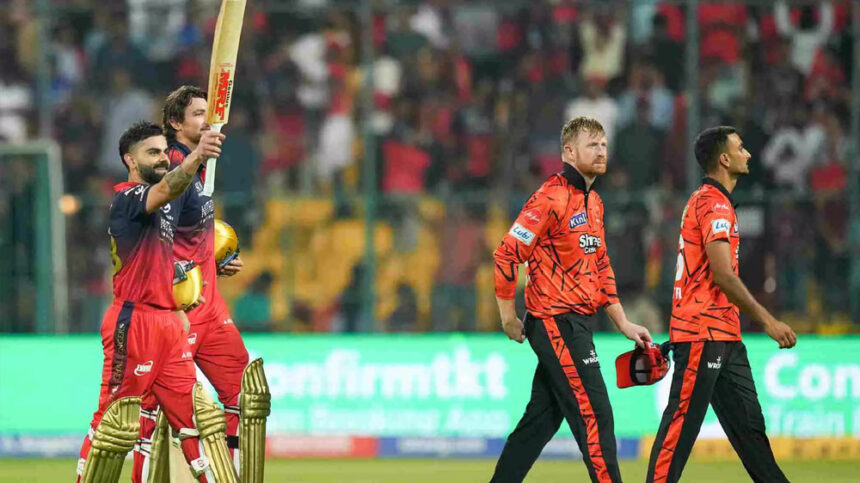 ಚಿನ್ನಸ್ವಾಮಿ ಕ್ರೀಡಾಂಗಣದಲ್ಲಿ ಆರ್ಸಿಬಿ ಅಬ್ಬರ – 6 ವಿಕೆಟ್ ಗೆಲುವಿನಿಂದ ಐಪಿಎಲ್ಗೆ ಭರ್ಜರಿ ಚಾಲನೆ 1 RC RC RC