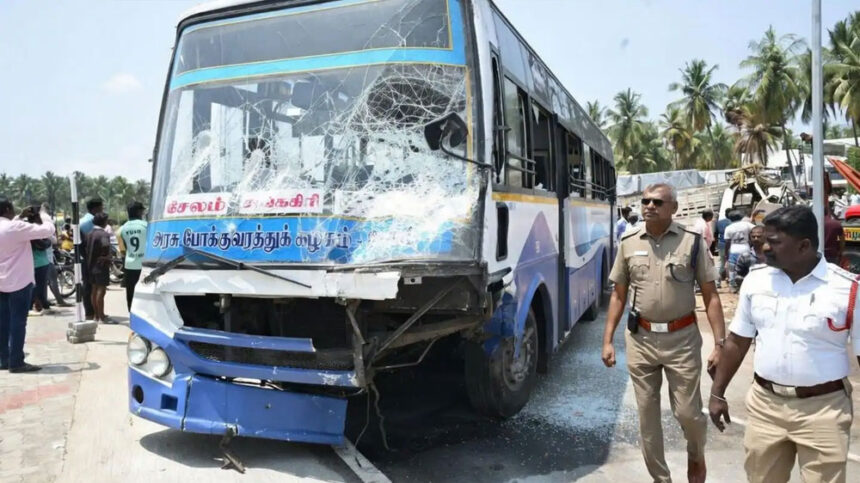 ಸೇಲಂನಲ್ಲಿ ಭೀಕರ ಸರಣಿ ಅಪಘಾತ : , ಮಗು–ಗರ್ಭಿಣಿ ಸೇರಿ 8 ಮಂದಿ ಸಾವು 1 Selam Selam Selam